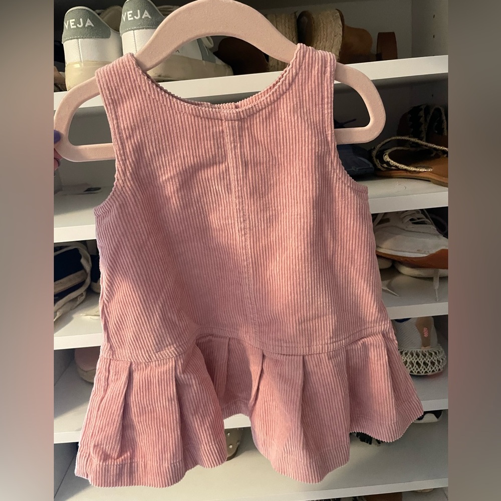 Gap pink corduroy dress size 12-18 months